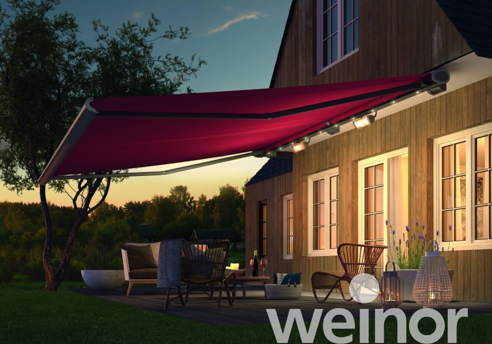 Weinor Semina Life met LED-spots in de cassette